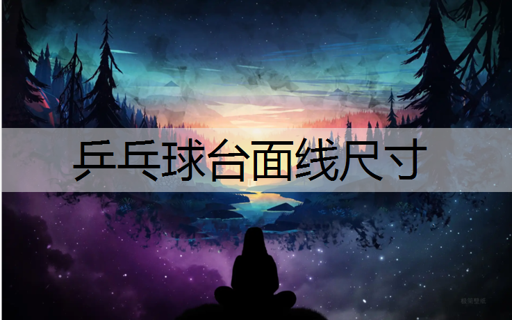乒乓球台面线尺寸