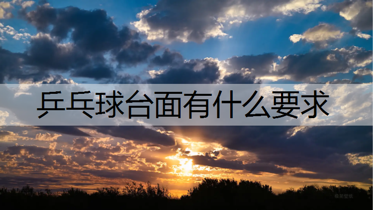 乒乓球台面有什么要求
